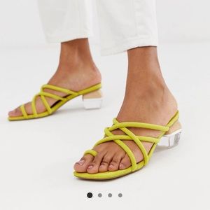 Asos Suede Heeled Sandals